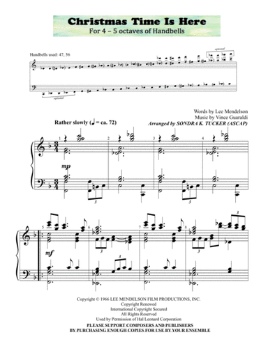 Christmas Time Is Here (arr. Sondra K. Tucker)