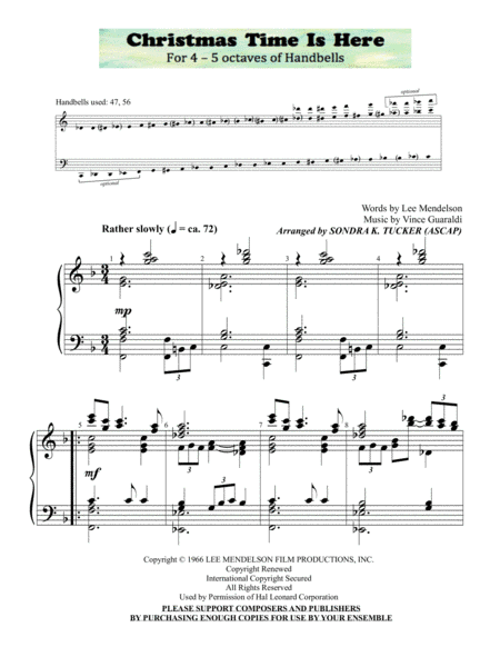 Christmas Time Is Here (arr. Sondra K. Tucker)