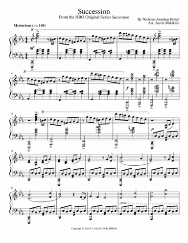 Succession Theme (arr. Aaron Makikalli)