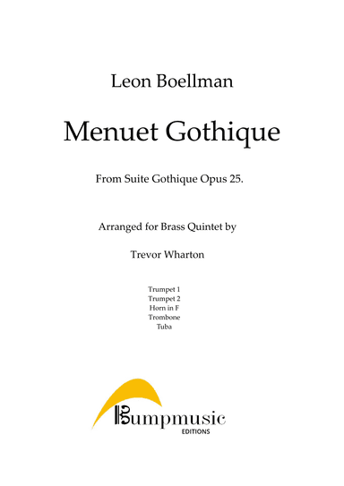 Minuet Gothique (arr. Trevor Wharton)