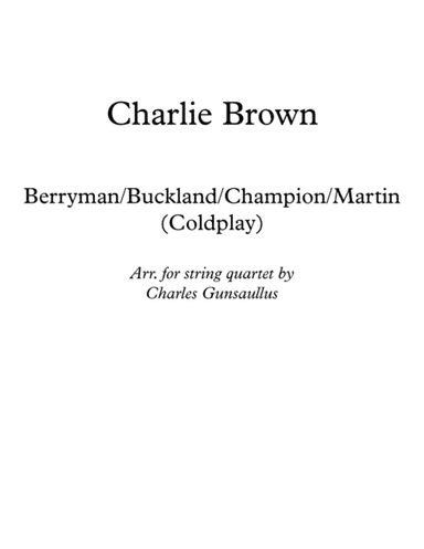 Charlie Brown (arr. Charles Gunsaullus)