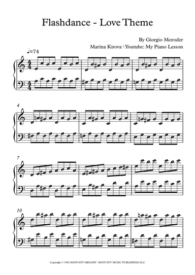Flashdance - Love Theme (arr. Marina Kirova)