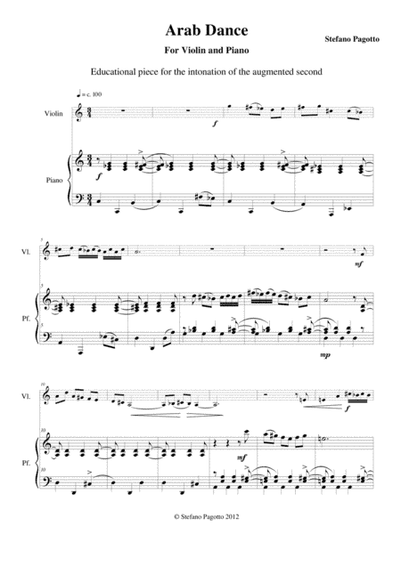 Arab Dance - Violin (original) version