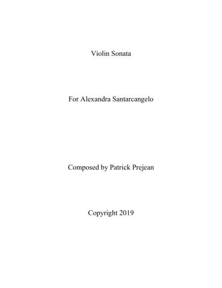 Violin Sonata