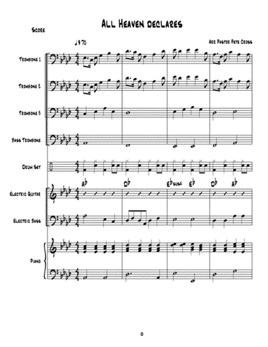 All Heaven Declares Trombone Praise (arr. Arr Pastor Pete Cross)