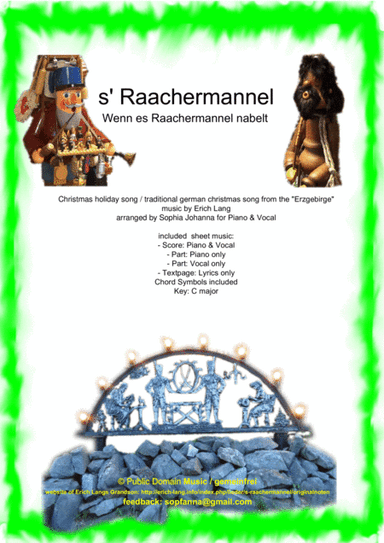 s'Raachermannel - German Christmas Goldie - Klavier / piano & Gesang / vocal + chord symbols (arr. Sophia Johanna)