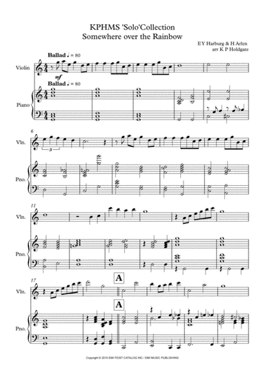 Over The Rainbow (arr. Kevin P Holdgate)