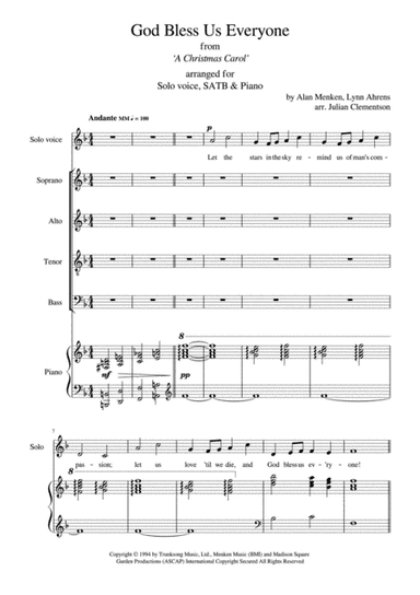 God Bless Us Everyone (arr. Julian Clementson)
