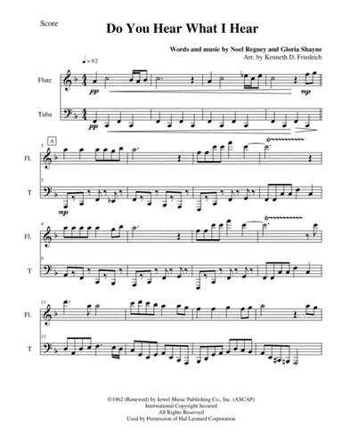 Do You Hear What I Hear (arr. Kenneth D. Friedrich)