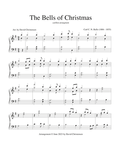 The Bells of Christmas for Carillon (arr. David Christensen)