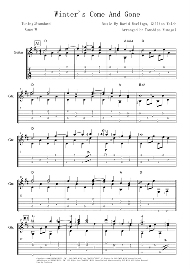 Winter's Come And Gone (arr. Tomo Kumagai)