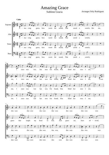 Amazing Grace (arr. Yely Rodriguez)