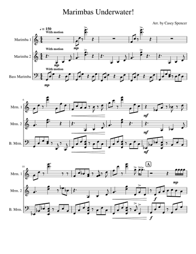 Dire, Dire, Docks - For Marimba Trio (arr. Casey Spencer)