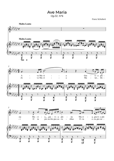 Ave Maria Schubert - Soprano in Gb (arr. Alex Nunes Rodrigues)