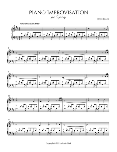 Piano Improv for Spring