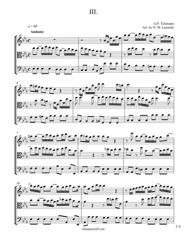Sonata in C Minor Movement III (arr. Nick Lacanski)