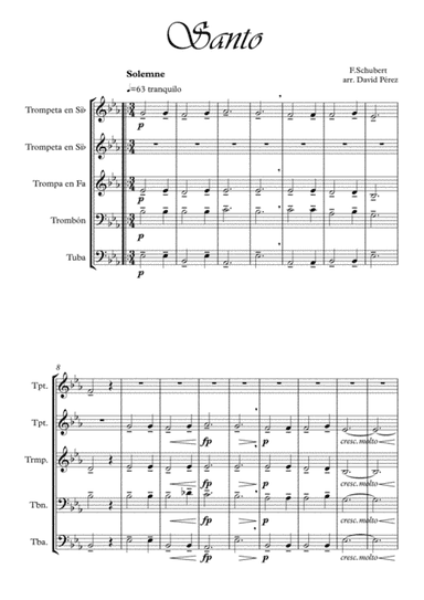 SANTO (arr. David Pérez)