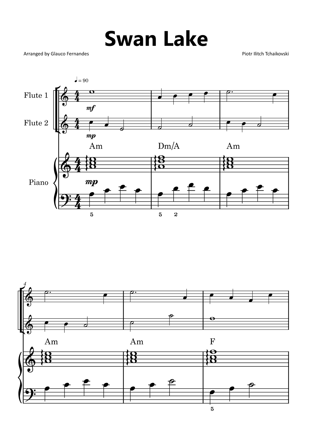 Swan Lake (arr. Glauco Fernandes)