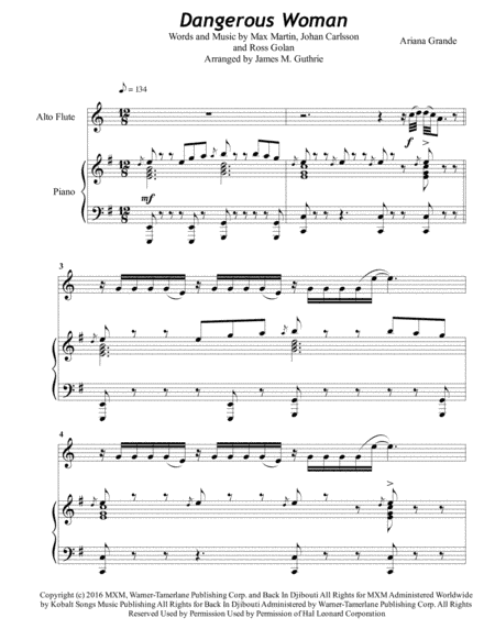 Dangerous Woman (arr. James M. Guthrie)