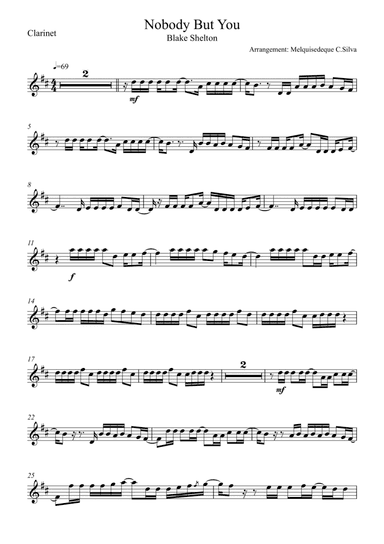 Nobody But Me (arr. Melquisedeque C.Silva)