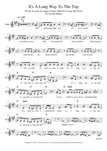 It's A Long Way To The Top (if You Wanna Rock 'n' Roll) (arr. Rob Bullen)