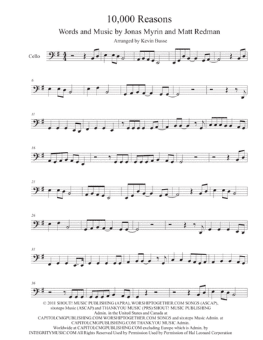 10,000 Reasons (Bless The Lord) (arr. Kevin Busse)