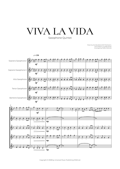 Viva La Vida (arr. Pedro Merendi)