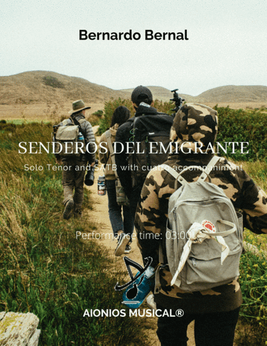 Senderos del Emigrante - Solo Tenor and SATB with cuatro accompaniment