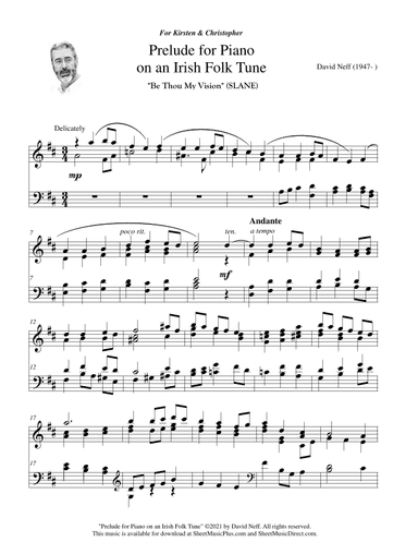 Prelude for Piano on an Irish Folk Tune (SLANE/Be Thou My Vision) (arr. David Neff)