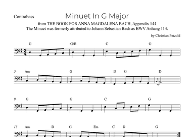 Minuet In G Major (arr. Alex Nunes Rodrigues)
