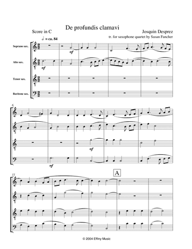 De Profundis clamavi (arr. Susan Fancher)