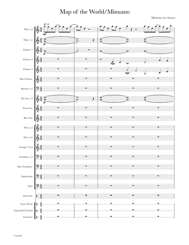 A Map Of The World (arr. Ken Easton)