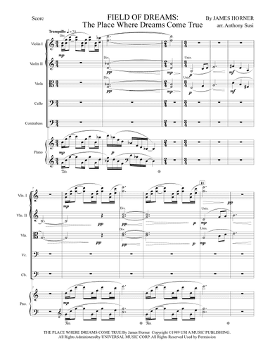 The Place Where Dreams Come True (arr. Anthony Susi)
