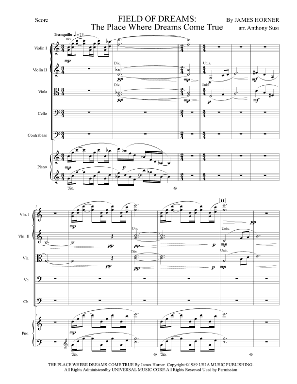 The Place Where Dreams Come True (arr. Anthony Susi)