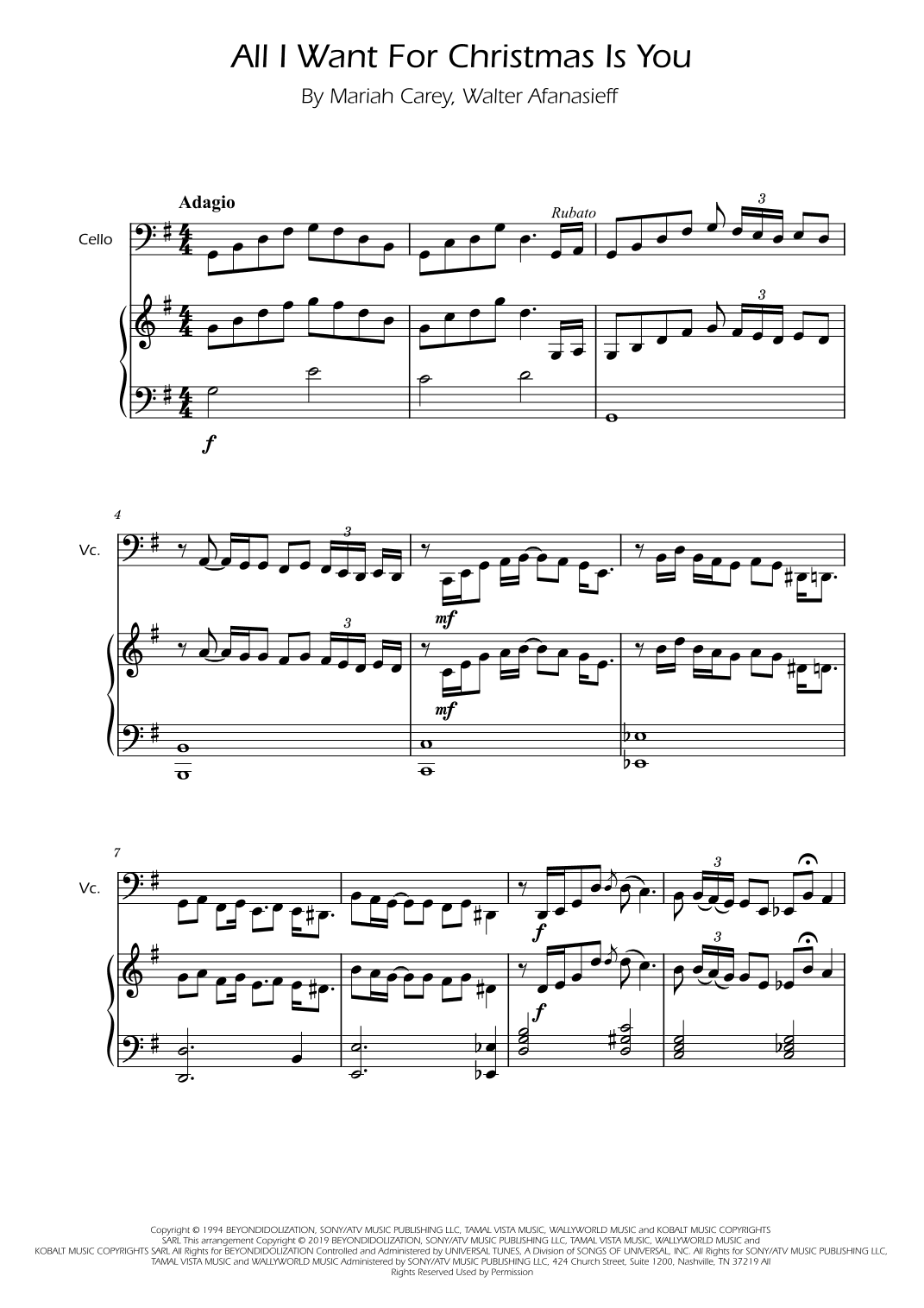 All I Want For Christmas Is You (arr. Ygor Nunes)
