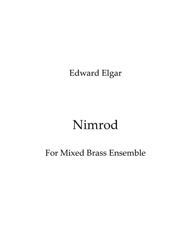 Nimrod- Brass Ensemble (arr. Ryan Christensen)