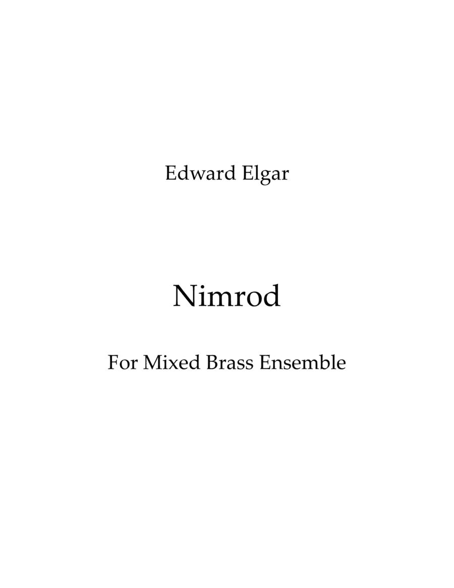 Nimrod- Brass Ensemble (arr. Ryan Christensen)