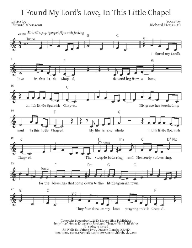 I Found My Lord's Love, In This Little Chapel