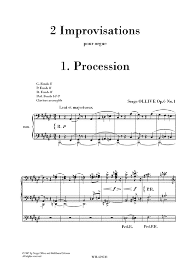 2 IMPROVISATIONS OP. 6