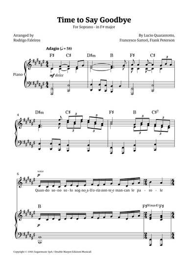 Time To Say Goodbye (arr. Rodrigo Faleiros)