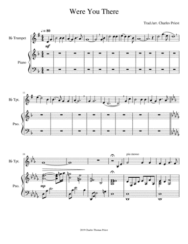 Were You There/Up from the Grave He Arose (arr. Charles Priest)