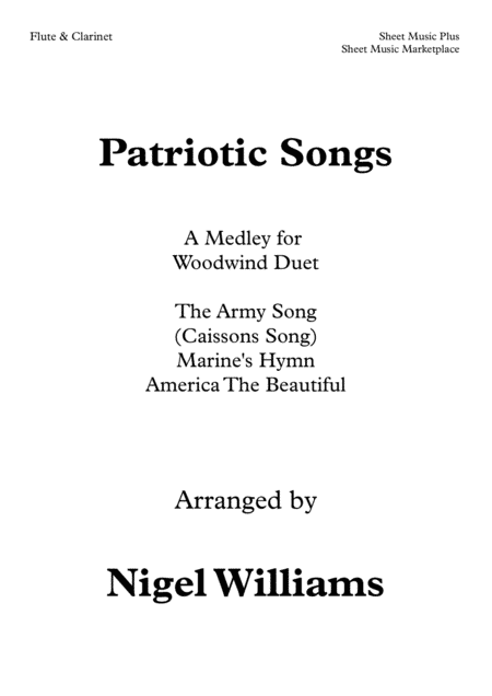 Patriotic Songs, A Medley for Woodwind Duet (arr. Nigel Williams)
