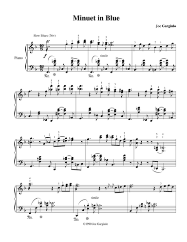 Minuet in Blue