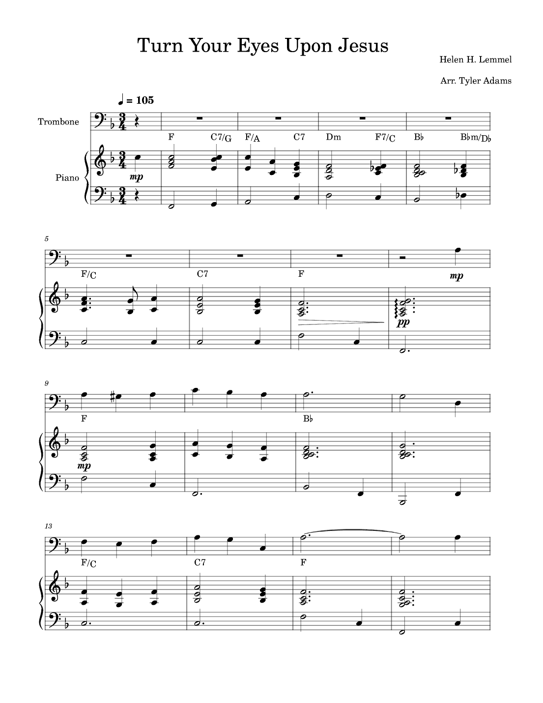 Turn Your Eyes Upon Jesus (arr. Tyler Adams)