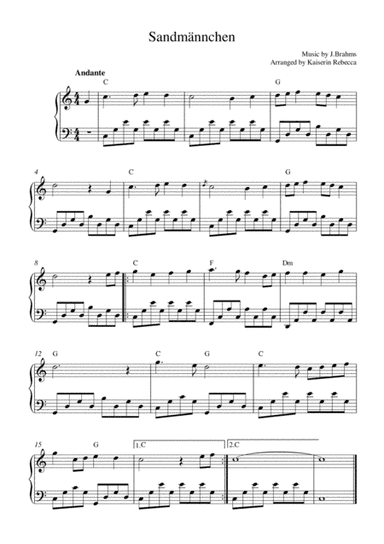 Sandmännchen (arr. Kaiserin Rebecca)