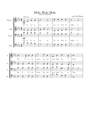 Holy, Holy, Holy with Come, Thou Fount