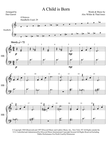 A Child Is Born (arr. Dan Garrett)