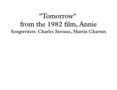 Tomorrow (arr. Mayen Meimei Akpan of MDM Klassik)