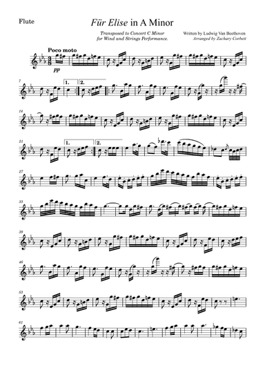 Fur Elise (arr. Zachary Corbett)