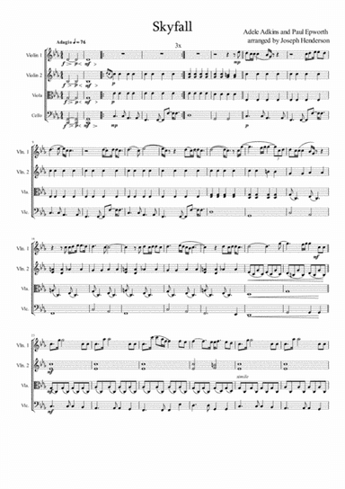 Skyfall (arr. Joseph Henderson)
